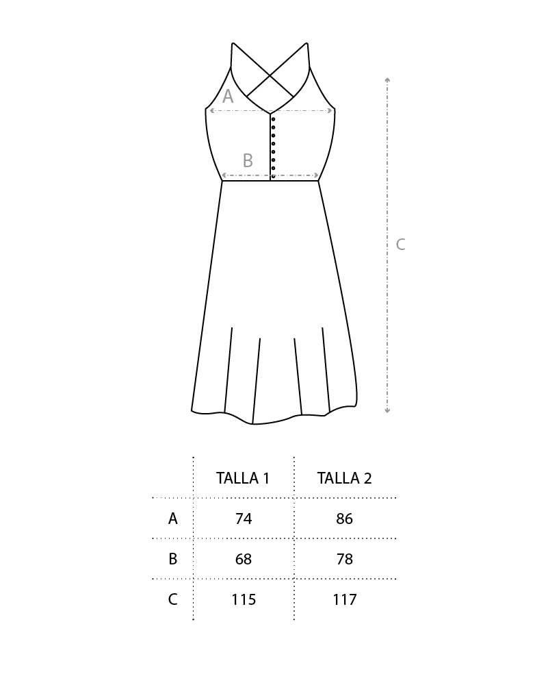 VESTIDO BOTONES NUUN