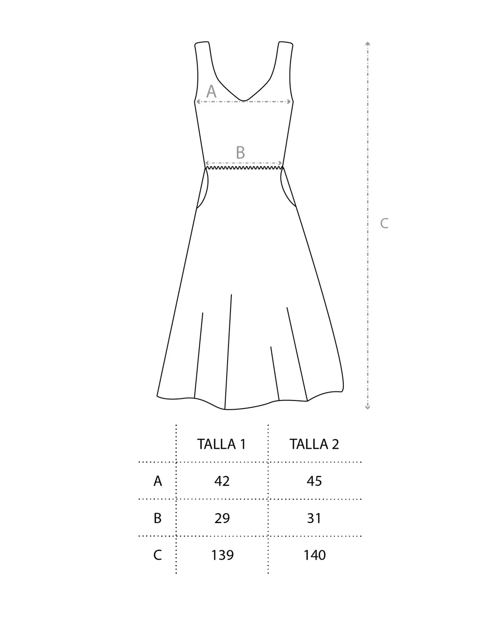 VESTIDO TIRANTES BÁSICO ESSENS