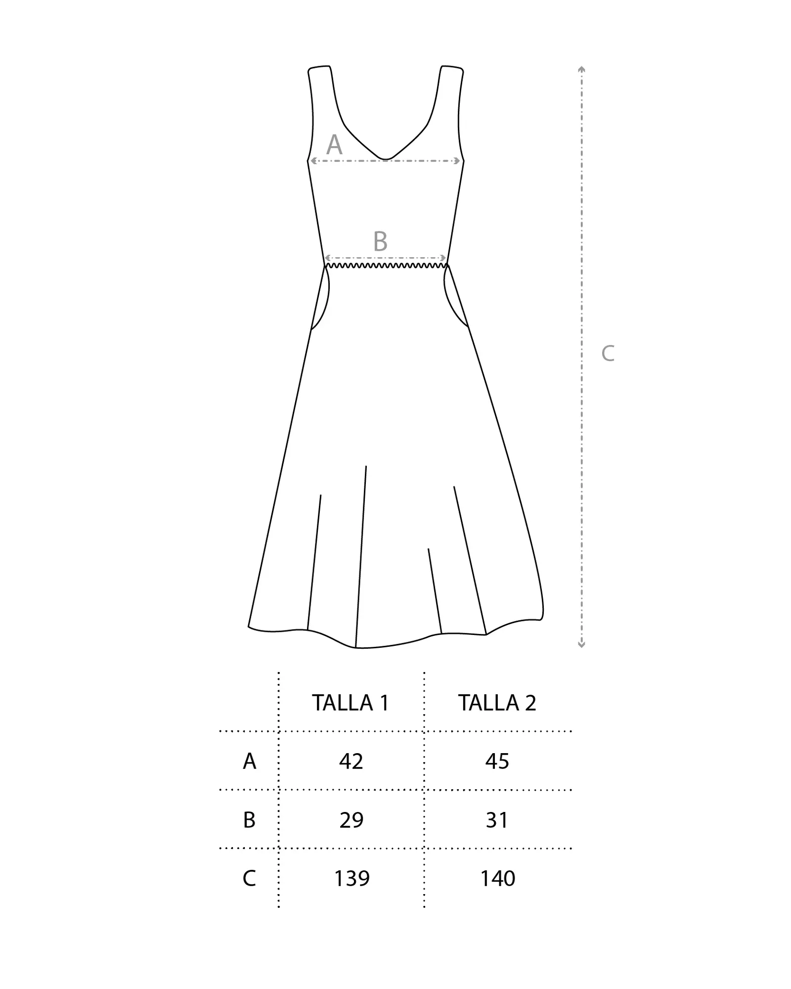 VESTIDO TIRANTES BÁSICO ESSENS