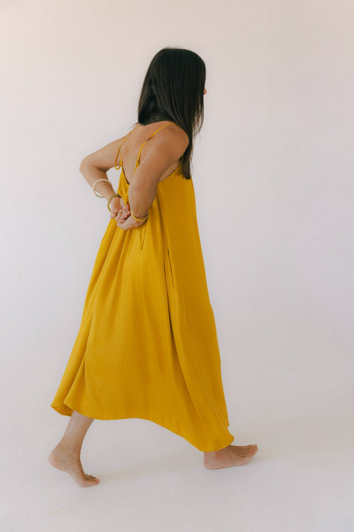 #GRÄS ·· vestido boho de tirantes y bolsillos