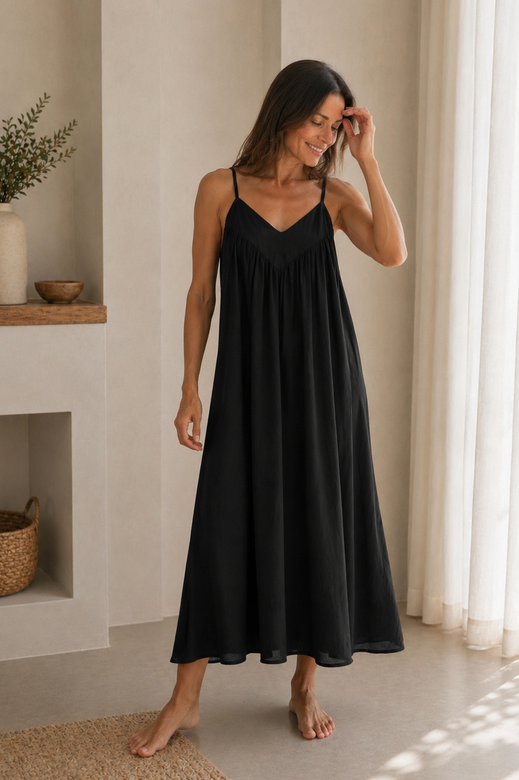 #HOVLÖS ·· vestido boho de tirantes y bolsillos